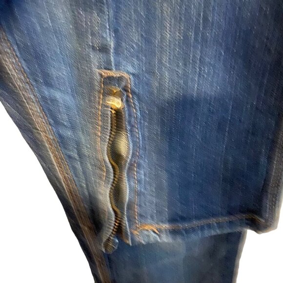 Aeropostale Ultra Skinny Kieley Zip Ankles Jeans Y2K Retro Dark Wash Size 3/4 - Picture 6 of 12